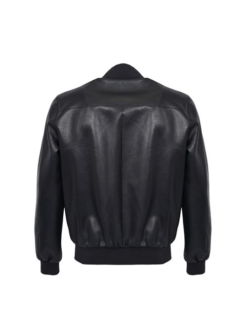 Giacca Derek Seamless in pelle Blu navy LEATHER AUTHORITY | DEREK SEAMLESS16